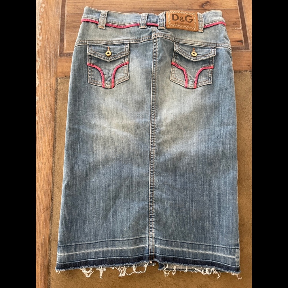 D&G jean pencil skirt